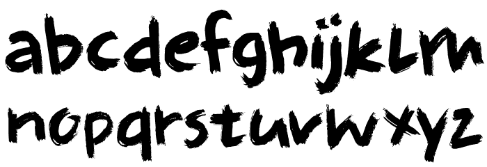 DK Full Blast Regular Font LOWERCASE