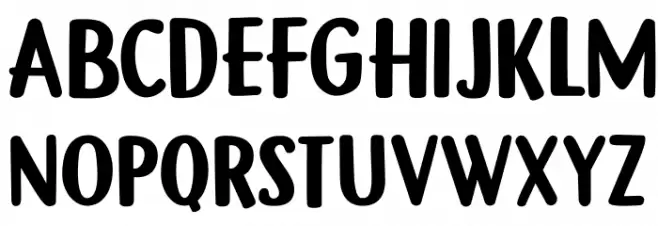 DK Gamboge Regular フォント 大文字