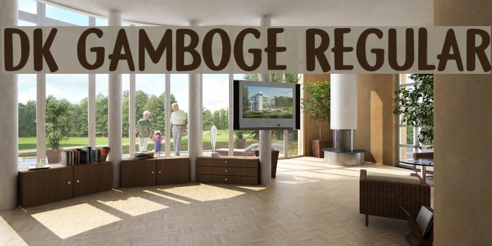 DK Gamboge Regular Font examples