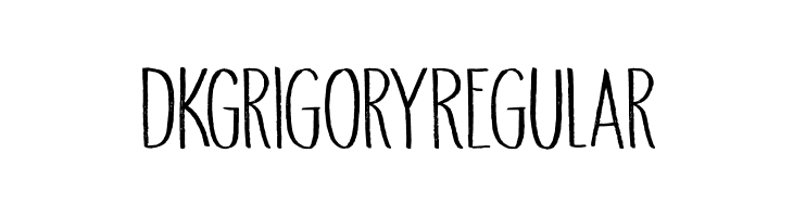 DK Grigory Regular Caratteri