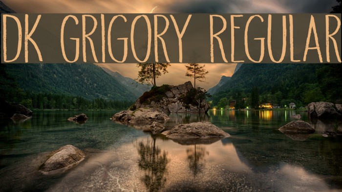 DK Grigory Regular Font examples