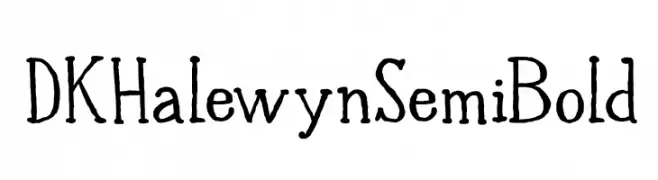 DK Halewyn SemiBold  font caratteri gratis