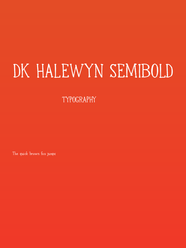 DK Halewyn SemiBold Poster