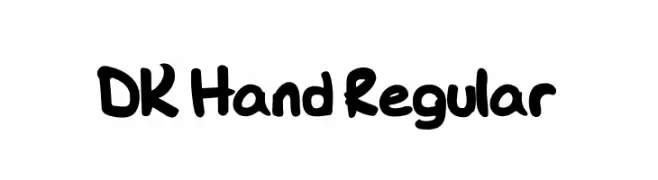 DK Hand Regular  Frei Schriftart Herunterladen