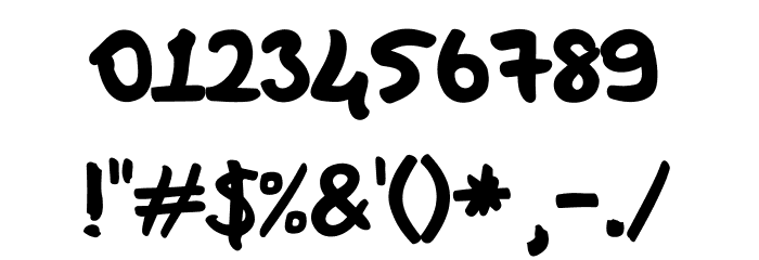 DK Hand Regular Font OTHER CHARS
