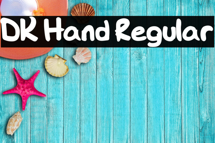 DK Hand Regular Font examples