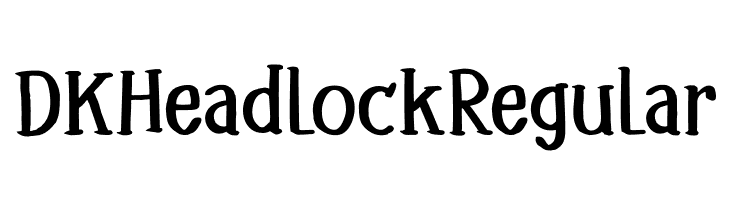 DK Headlock Regular  Descarca Fonturi Gratis