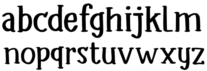 DK Headlock Regular Font LOWERCASE