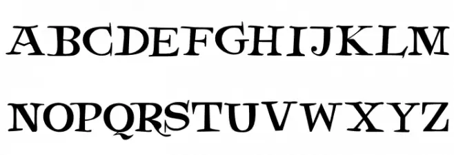 DK Henceforth Caratteri MAIUSCOLE