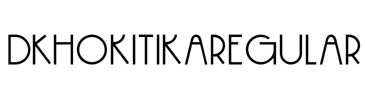 DK Hokitika Regular  font caratteri gratis