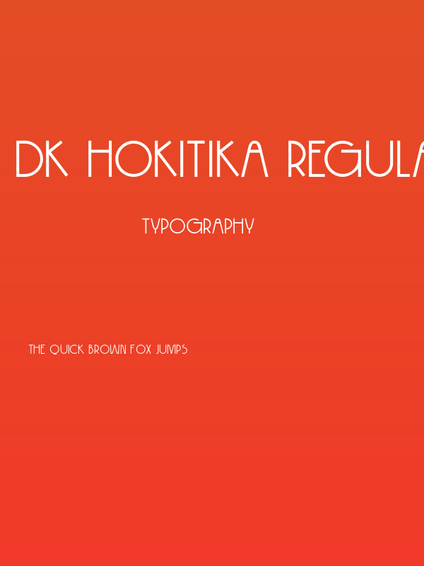 DK Hokitika Regular Poster