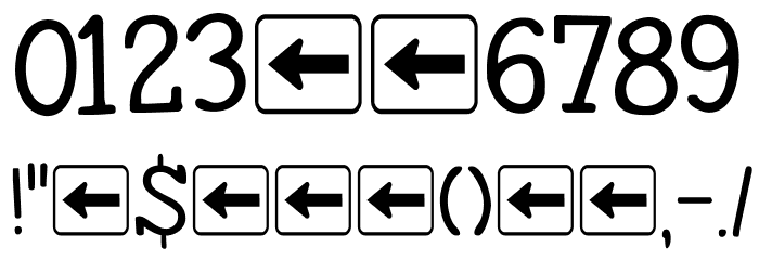 DK Homeward Bound II Regular Font OTHER CHARS