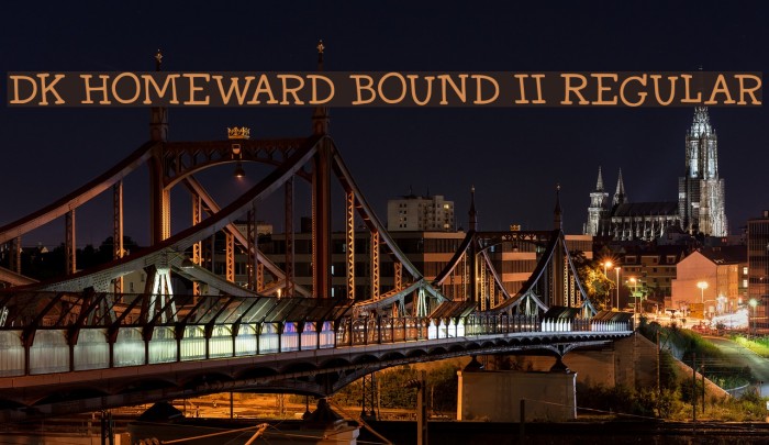 DK Homeward Bound II Regular Font examples