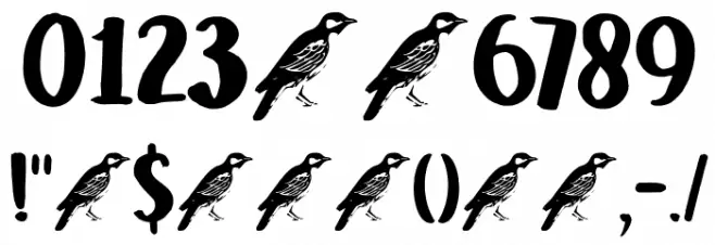 DK Honeyguide Caps Regular Font OTHER CHARS