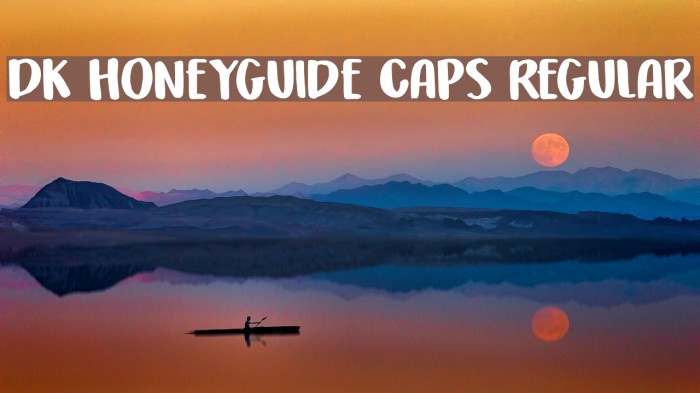 DK Honeyguide Caps Regular Font examples