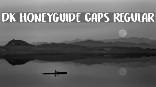DK Honeyguide Caps Regular Font examples