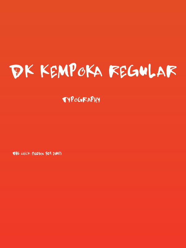 DK Kempoka Regular Poster