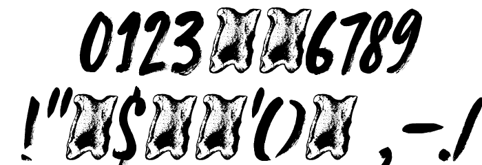 DK Knucklebones(RUS BY LYAJKA) Font OTHER CHARS