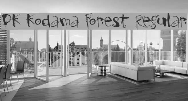 DK Kodama Forest Regular Font examples