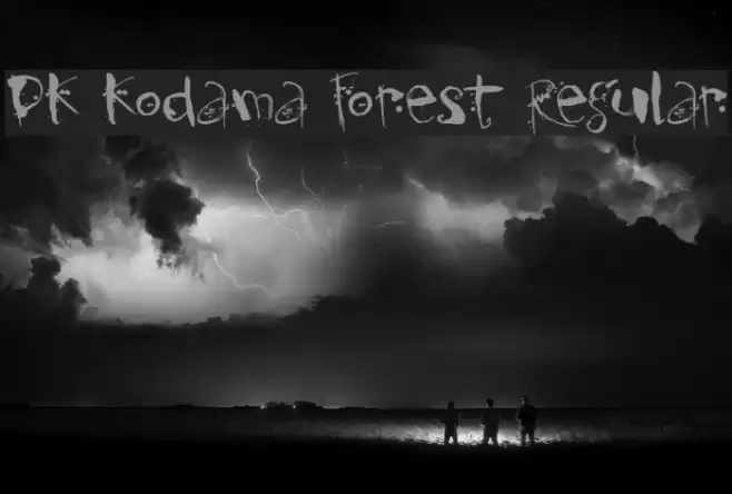 DK Kodama Forest Regular Font examples