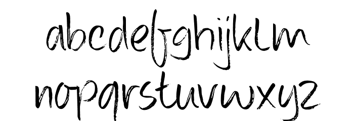 DK Konditorei Regular Font LOWERCASE