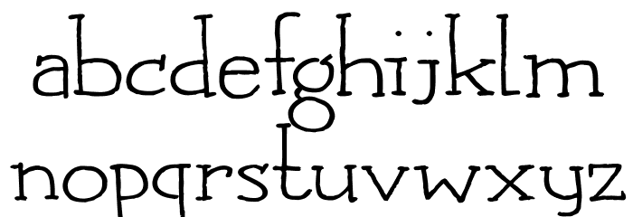 DK Languedoc Regular Font LOWERCASE
