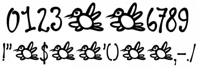 DK Larks Tongues Regular Font OTHER CHARS