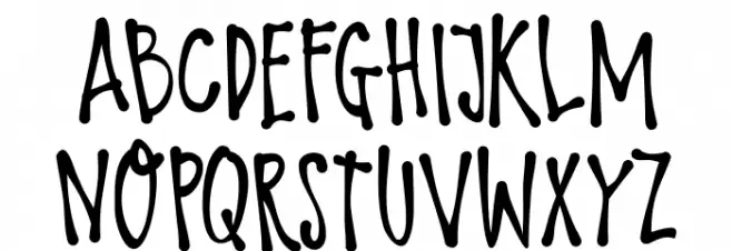 DK Larks Tongues Regular Schriftart Groß