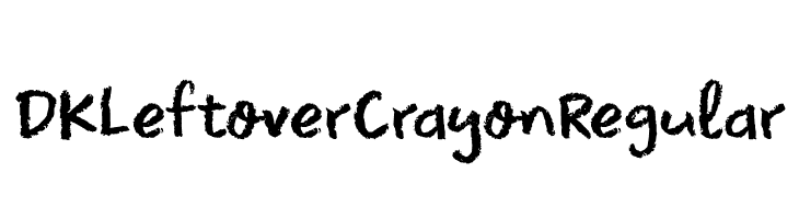 DK Leftover Crayon Regular Font