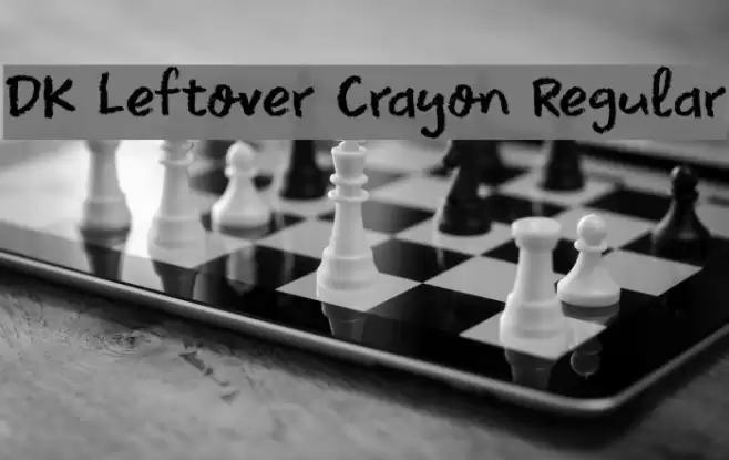 DK Leftover Crayon Regular Font examples