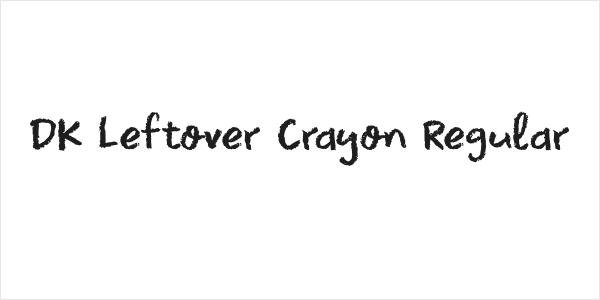 DK Leftover Crayon Regular Logo