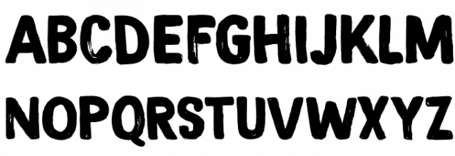 DK Magical Brush Regular Schriftart Groß