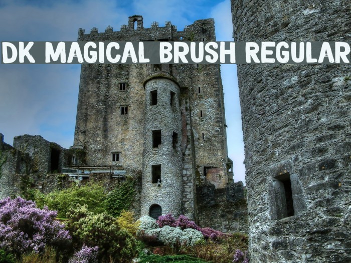 DK Magical Brush Regular Font examples
