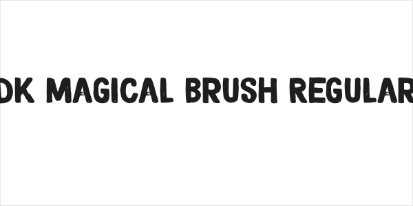 DK Magical Brush Regular Logo