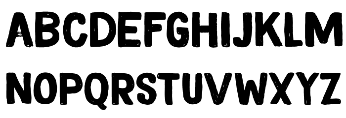 DK Magical Brush Regular Font LOWERCASE