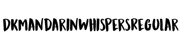DK Mandarin Whispers Regular Schriftart