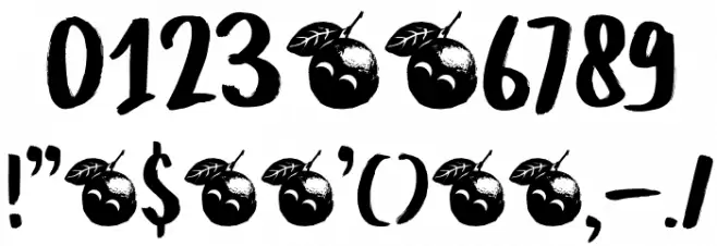 DK Mandarin Whispers Regular Font OTHER CHARS