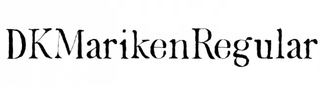 DK Mariken Regular  baixar fontes gratis