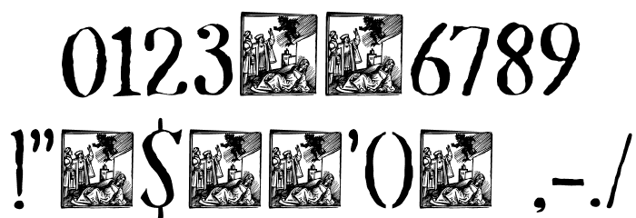 DK Mariken Regular Font OTHER CHARS
