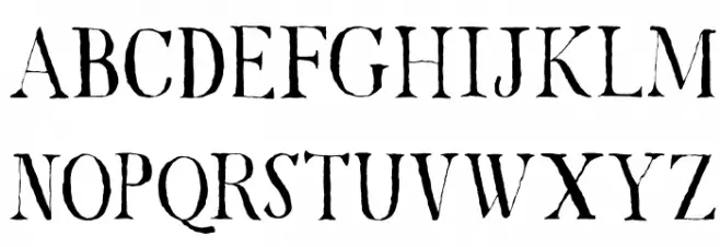 DK Mariken Regular フォント 大文字