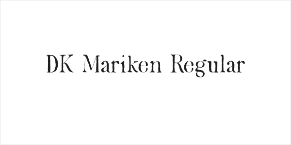 DK Mariken Regular Logo