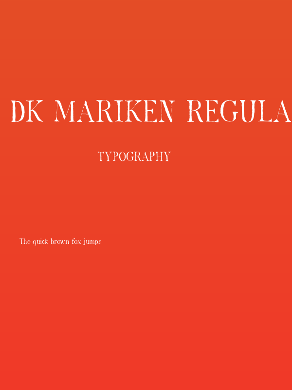 DK Mariken Regular Poster