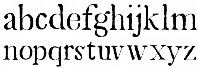 DK Mariken Regular फ़ॉन्ट लोअरकेस