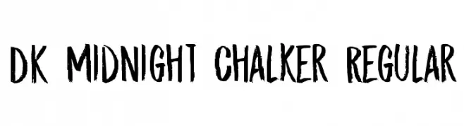 DK Midnight Chalker Regular  Fuentes Gratis Descargar