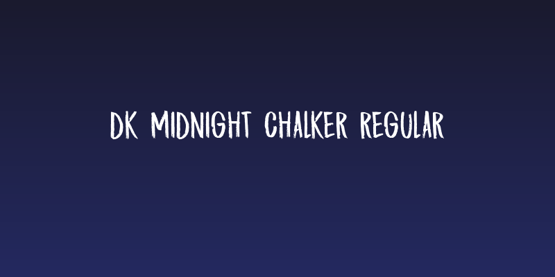 DK Midnight Chalker Regular Social Header