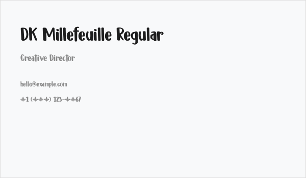 DK Millefeuille Regular Business Card