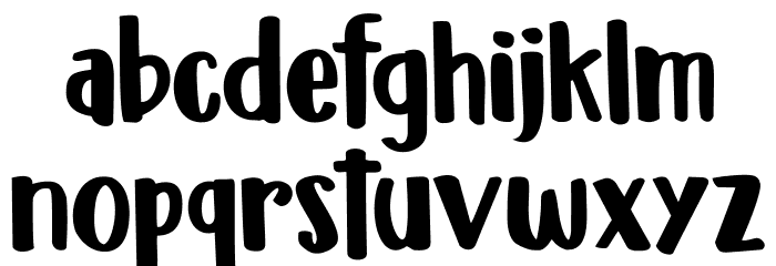 DK Millefeuille Regular Font LOWERCASE