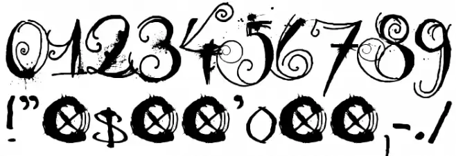 DK Moonlight Shadow Font OTHER CHARS