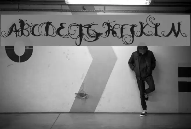 DK Moonlight Shadow Font examples