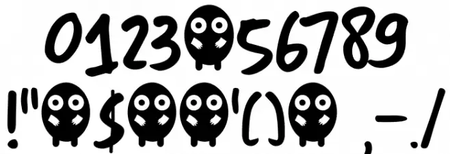 DK More Or Less Regular Schriftart Anderer Schreiben